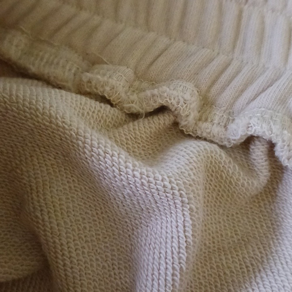 SUPERDOWN French Terry Joggers, Light Yellow/cream, Size L - Picture 8 of 11